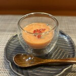 肉がみ肉へい - お口直しのトマトの冷製ポタージュ