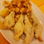 トラットリア デッラ ランテルナ マジカ - 花ズッキーニとカラマリのフリット