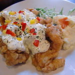 キッチン ニューほしの - 週替わりで食べたチキン南蛮自家製タルタル～ポテトサラダつき♪