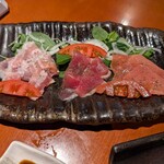 六蔵 - 3種の生ハム盛り