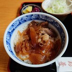 やぶ善 - ミニ牛丼。