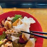 那古亭 - サラダでは、白木耳がアクセントになっていました