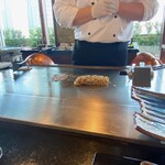 那古亭 - ガーリックライスが出来上がりました