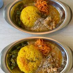 喫茶サンセットタウン - 手前がライス大盛(しかも無料！)