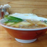 中華そば専門店 笠北 - 笠岡ラーメン 大盛り (税込)800円 ※正面から (2024.07.08)