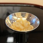 山玄茶 - 酒肴③イカと魚介のこのわた。お酒が進んで困ってしまいます。(*/▽＼*)ｷｬｯ