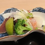 山玄茶 - 平目、甘海老、剣先イカ、蛸、なんといっても旬のケンケン鰹が美味！