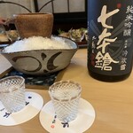 山玄茶 - ☆七本槍 純米吟醸 吟吹雪(滋賀) 鮒寿司にはやっぱりこちら。歴史と革新のブランディングを積み重ねてきた冨田泰伸蔵元杜氏の力作、七本鎗！どっしりフルボディでありながら優しくドライで大好き。