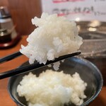酒肴 新屋敷 - 全てを食べ終えた後でおかわり。ご飯だけで食べる至福