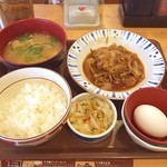 すき家 - 牛皿定食ミニ 