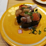 もりもり寿し - 海鮮カルパッチョ(220円)