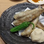 もりもり寿し - めぎすの唐揚げ(660円)