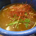 手打ち蕎麦きらく庵 - カレーつけ麺つけ汁