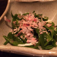 鉄板焼　ぼんの - お通しのめかぶ