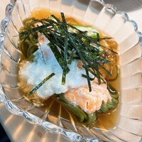 割烹 むら山 - 鮭の蕎麦蒸し