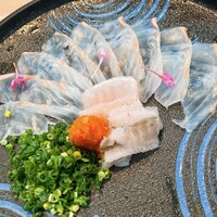 割烹 むら山 - ヒラメ薄造り(函館産)