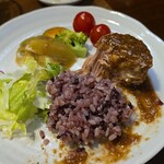 キッチン ブルー グローブ - 再びワンプレート