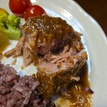 キッチン ブルー グローブ - そしてカット