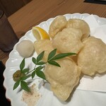 博多もつ鍋 前田屋 - 小腸天ぷら　もはや、食べ過ぎ！