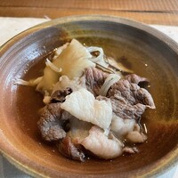出羽屋 - ⑪熊とキノコのしゃぶしゃぶ
                      ・タモギダケ
                      ・とび色舞茸
                      ・シラタケ
                      ・キクラゲ