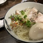 ニシキ イワモト・マツヤマ・ラーメンバー - 鶏塩つけsoba 福寿