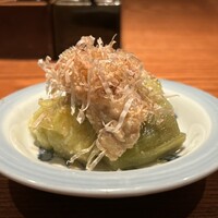鳥さと 別邸 - ①冷製翡翠茄子のそぼろあんかけ