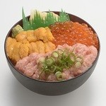 丼ぶりこ - ミョウバン不使用！！　うにいくらねぎとろ丼