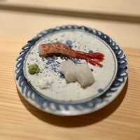 すし処 めくみ - 新湊島海老 泥障烏賊