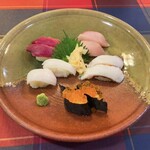 だんじり - 赤身❤️（長崎産）
            ハマチ❤️（愛媛県）
            いか❤️（香川）
            水ダコ❤️（北海道）
            いくら❤️（北海道）