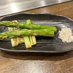 お好み焼きと鉄板焼きの店 なかまた - 世羅のアスパラ（580円）2024.5