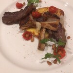 la falaise - セップ茸と鹿ベーコンのパンペルデュ・サレ