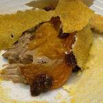 Takumi - みかんのオーブン焼き セミドライのみかん 焼いたミカンのマーマレード みかんの皮とパウダーの焼きメレンゲ 紅茶のブランマンジェ