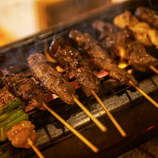 じっくり焼き上げた自慢のホルモン焼き