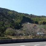 道の駅 玉露の里 - 朝比奈川と茶畑を望む