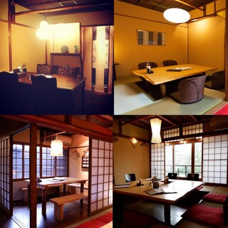 京町屋の雰囲気を楽しめるお席