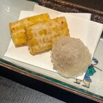 味幸 - とうもろこし　カラスミ餅