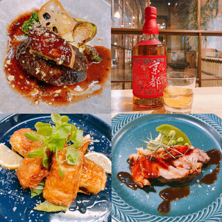 旬の食材や京都の食材を使ったビストロ料理