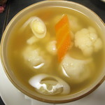 ネパール家庭料理 ホワイトヒマラヤ - スープモモ　￥550