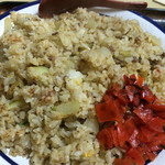 福栄食堂 - 山盛りヤキメシ1合強