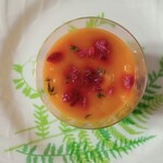 Patisserie Richroma - マンゴープリン（真上から）