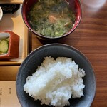 天ノ寂 - ご飯、味噌汁