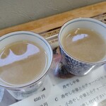 山忠 - ざる中華をオーダーして無料の割スープを堪能♬