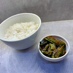 ほのぼんヌードルズ - ライス150円  ニラキムチ 50円