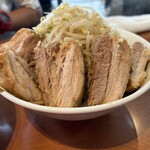 ラーメン二郎 - 小つけ麺・豚マシ・ちょい野菜。