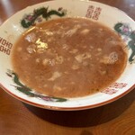 ラーメン二郎 - つけ麺のつけ汁（海老味）