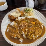 カレー倶楽部 ルウ - チキン南蛮カレー 3個入り980円の特盛200円