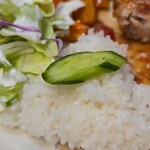 キッチン ブルー グローブ - お新香ご飯にして