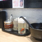 まぜはる - 卓上にある調味料