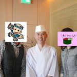 鮨 さいとう - ＜2014年3月＞齊藤さんとの3ショット。齊藤さん、いい笑顔ですネ。