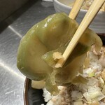 高崎はた山 - 【2024.7.9(火)】そぼろ御飯のザーサイ